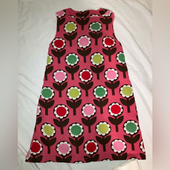 Boden mini Boden kids girls dress cotton flower corduroy sz 7 8 m preppy school - Picture 2 of 4